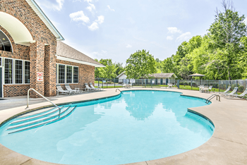Swimming pool with sundeck